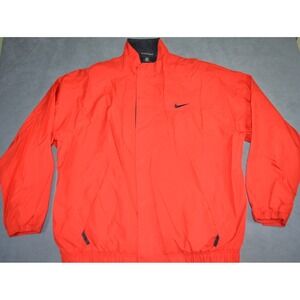 VINTAGE Nike Golf Jacket Mens Large Red Storm-FIT Windbreaker Full Zip Y2K